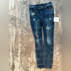 Express Denim Jeans in Deep Blue